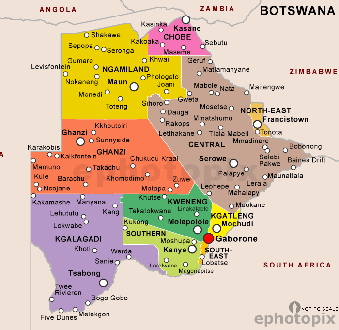botswana-political-map