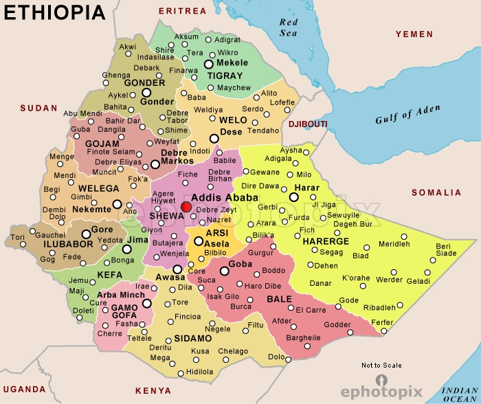 ethiopia-political-map