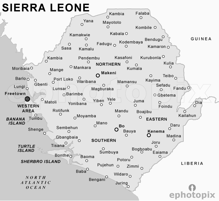 sierra_leone_political_bw_map