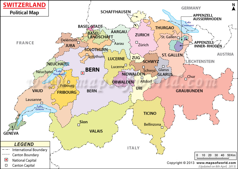 switzerland-political-map